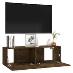 Vidaxl Nástěnná TV skříňka kouřový dub 100x30x30 cm kompozitní dřevo