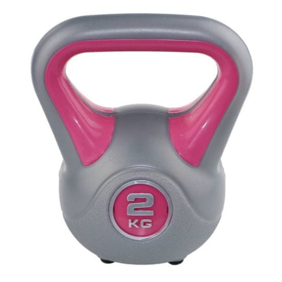 Sveltus Kettlebell fit Sveltus 2kg - růžový OSFA