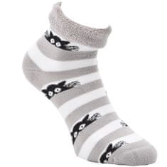 OXSOX dámské teplé bavlněné froté ponožky kočky 6500121 2-pack, 39-42