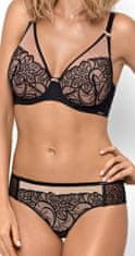 Nipplex Dámská push-up podprsenka LIVIA BLACK-BEIGE 65E