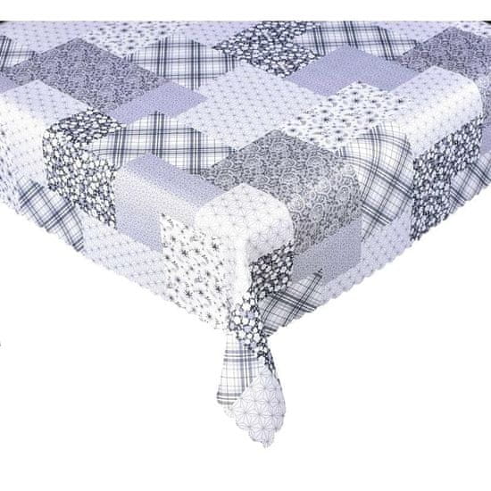 Forbyt Ubrus s nešpinivou úpravou Patchwork šedý Velikost: 140 x 180 cm