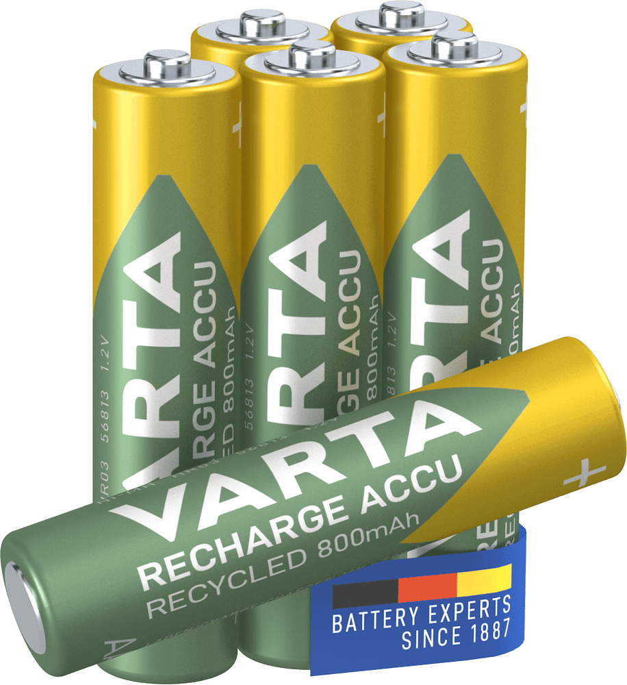 Varta Nabíjecí baterie Recycled 5+1 AAA 800 mAh R2U 56813101476