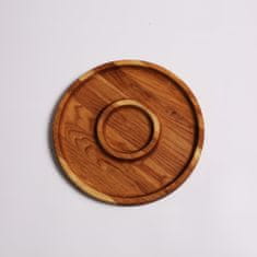 ViaWood Dělený talíř z masivního dřeva CIRCLE IN A CIRCLE