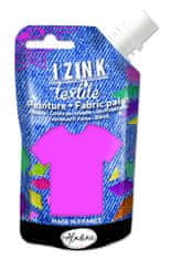 Textilní barva IZINK Textile - zářivě růžová, 80 ml