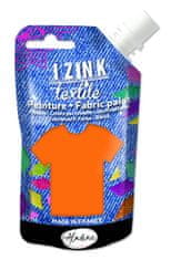 Textilní barva IZINK Textile - oranžová, 80 ml