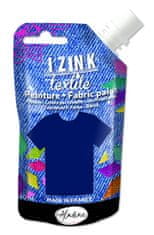 Textilní barva IZINK Textile - tmavě modrá, 80 ml