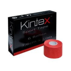 Kintex Sport Tape fixační tejp 3,8 cm x 10 m box 6 kusů - červená