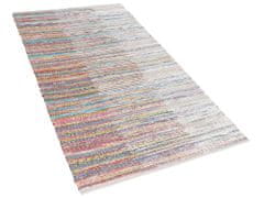 Beliani Barevný tkaný bavlněný koberec 80x150 cm MERSIN