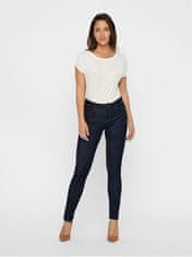 Vero Moda Dámské džíny VMSEVEN Skinny fit 10183948 Dark Blue Denim (Velikost XS/30)