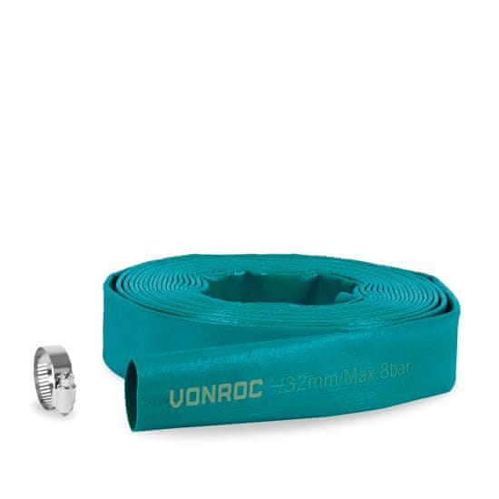 VONROC VONROC Sada plochých hadic pro ponorná čerpadla - 10 m x 32 mm | Univerzální