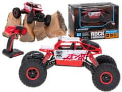 WOWO Červené RC Auto na Dálkové Ovládání Rock Crawler HB, Frekvence 2.4GHz, Měřítko 118