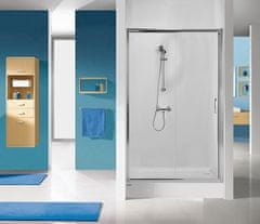 Sanplast Posuvné sprchové dveře do niky Sanplast D2/TX5b-90, stříbro mat, sklo čiré 600-271-1100-39-401