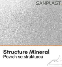 Sanplast Sprchová vanička Sanplast B-M/STRUCTURE 90x110x1,5cm černá mat 645-360-0540-59-010