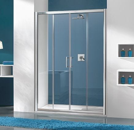 Sanplast Posuvné sprchové dveře do niky Sanplast D4/TX5b-160, stříbro mat, sklo čiré 600-271-1260-39-401