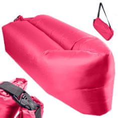 Ikonka Lazy BAG SOFA airbed pink 230x70cm