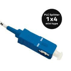 Qoltec Splitter 1x4 | SC/PC - SC/PC | G.657A | Singlemode | 0,9 mm