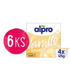 Alpro Sójový dezert s vanilkovou příchutí 4x125g 6 ks