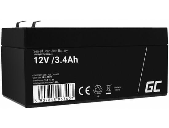 Green Cell AGM43 AGM baterie 12V 3.4Ah