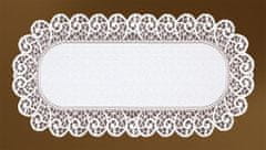 My Best Home Žakárový ubrus - běhoun KENAN různé rozměry cm bílá MyBestHome Rozměr: 90x40 cm