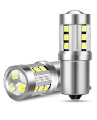 SEFIS LED žárovka P21W BA15S 15SMD 3,5W bílá