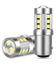 SEFIS LED žárovka P21/5W BAY15D 15SMD 3,5W bílá