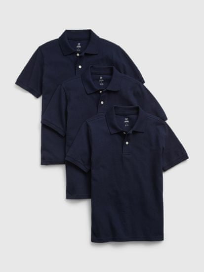 Gap Dětská polo trička uniform organic, 3ks