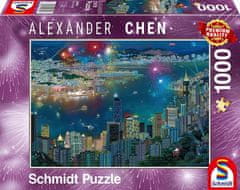 Schmidt Puzzle Ohňostroj nad Hongkongem 1000 dílků