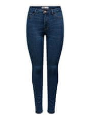 Jacqueline de Yong Dámské džíny JDYTULGA Skinny Fit 15266427 Dark Blue Denim (Velikost XS/32)