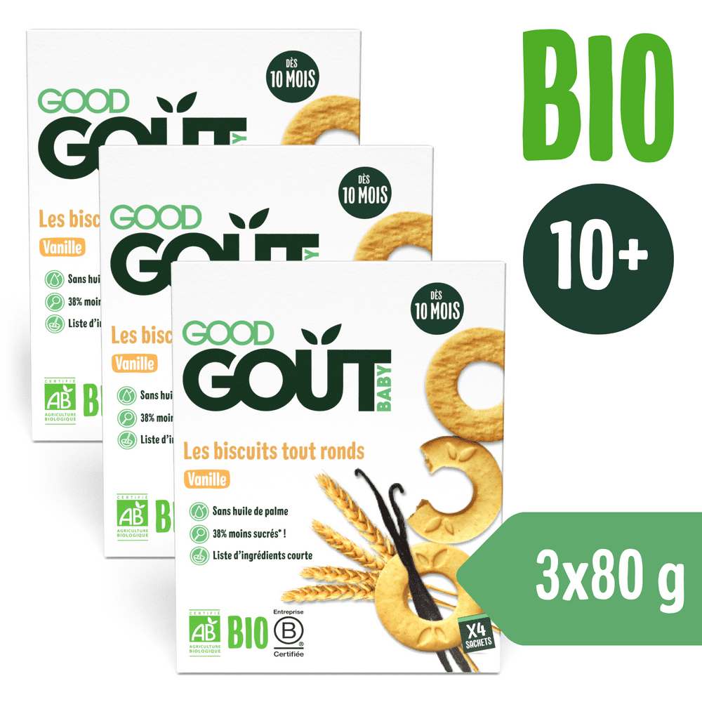 Good Gout BIO Vanilková kolečka 3x 80 g