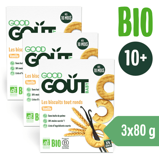 Good Gout BIO Vanilková kolečka 3x 80 g