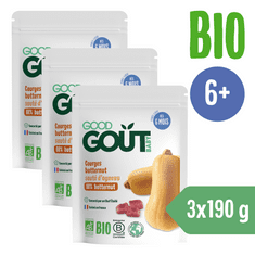 Good Gout BIO Máslová dýně s jehněčím masem 3x 190 g