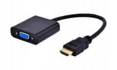 Gembird Adaptér A-HDMI-VGA-03 HDMI - D-Sub (VGA) 0.15m