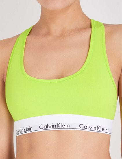 Calvin Klein Sportovní podprsenka F3785E - ZIR - Neon žlutá - Calvin Klein