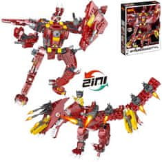 Cogo stavebnice Mecha Dino - Transformers Pterodaktyl 2v1 kompatibilní 585 dílů