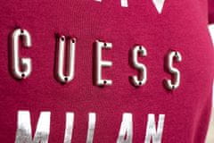 Guess Guess dámské vínové tričko s nápisy Velikost: M