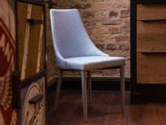 Beliani Sada 2 jídelních židlí modrá CAMINO