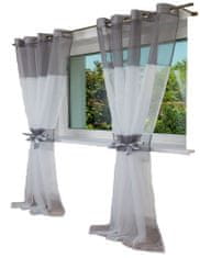 Strefa Firan Ready Curtain, Holandsko 145x250 cm Šedá