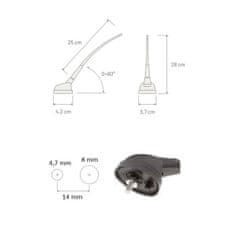 Calearo CAL-7667010 Anténa AM FM gumová DIN m 2,5 m kabel