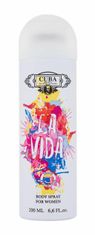 Cuba 200ml la vida, deodorant