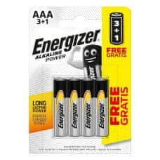  Energizer ALKALINE POWER MIKROTUŽKOVÁ BATERIE 1,5V AAA 3+1 ks zdarma