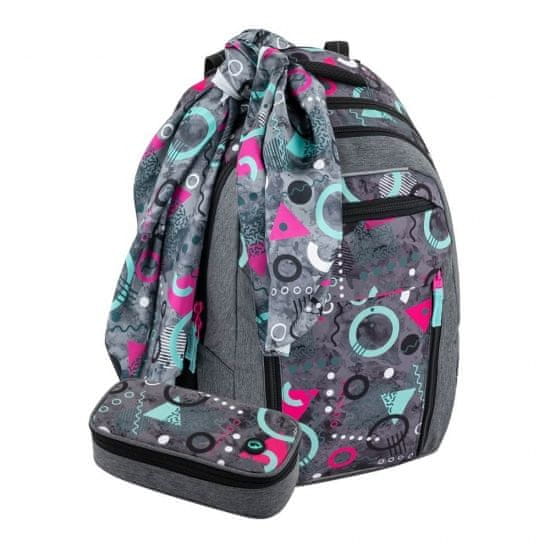 Bagmaster Školní dvoukomorový batoh s vyjímatelným bederním pásem - Mephis
