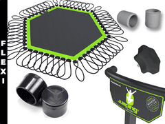 Jumping® Fitness Kompletní sada náhradních dílů pro trampolínu FLEXI Barva výpletu: Lime