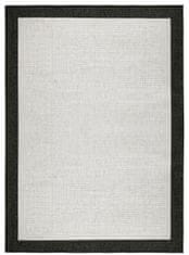 NORTHRUGS Kusový koberec Twin-Wendeteppiche 103105 creme schwarz – na ven i na doma 80x150