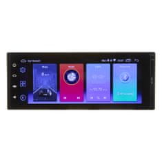 1DIN autorádio s 6,8" LCD, Android 10, WI-FI, GPS, Mirror link, Bluetooth, 2x USB