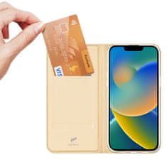 Dux Ducis Skin knížkové pouzdro na iPhone 14 PLUS 6.7" Gold