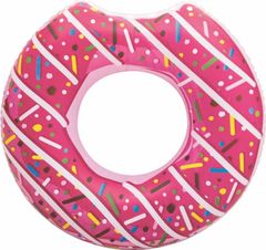 Bestway Dětský velký nafukovací kruh DONUT 107cm růžový