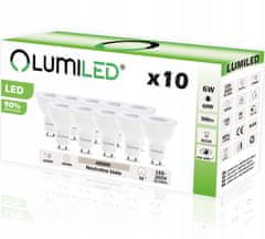 LUMILED 10x LED GU10 6W = 60W 4000K 36D LUMILED