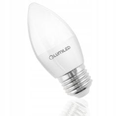 LUMILED 6x LED žárovka E27 SVÍČKA 5W = 40W 3000K LUMILED