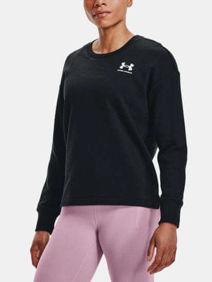 Under Armour Mikina Rival Fleece Oversize Crew-BLK