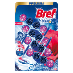 Bref Color Aktiv Flower tuhý WC blok 4x50 g